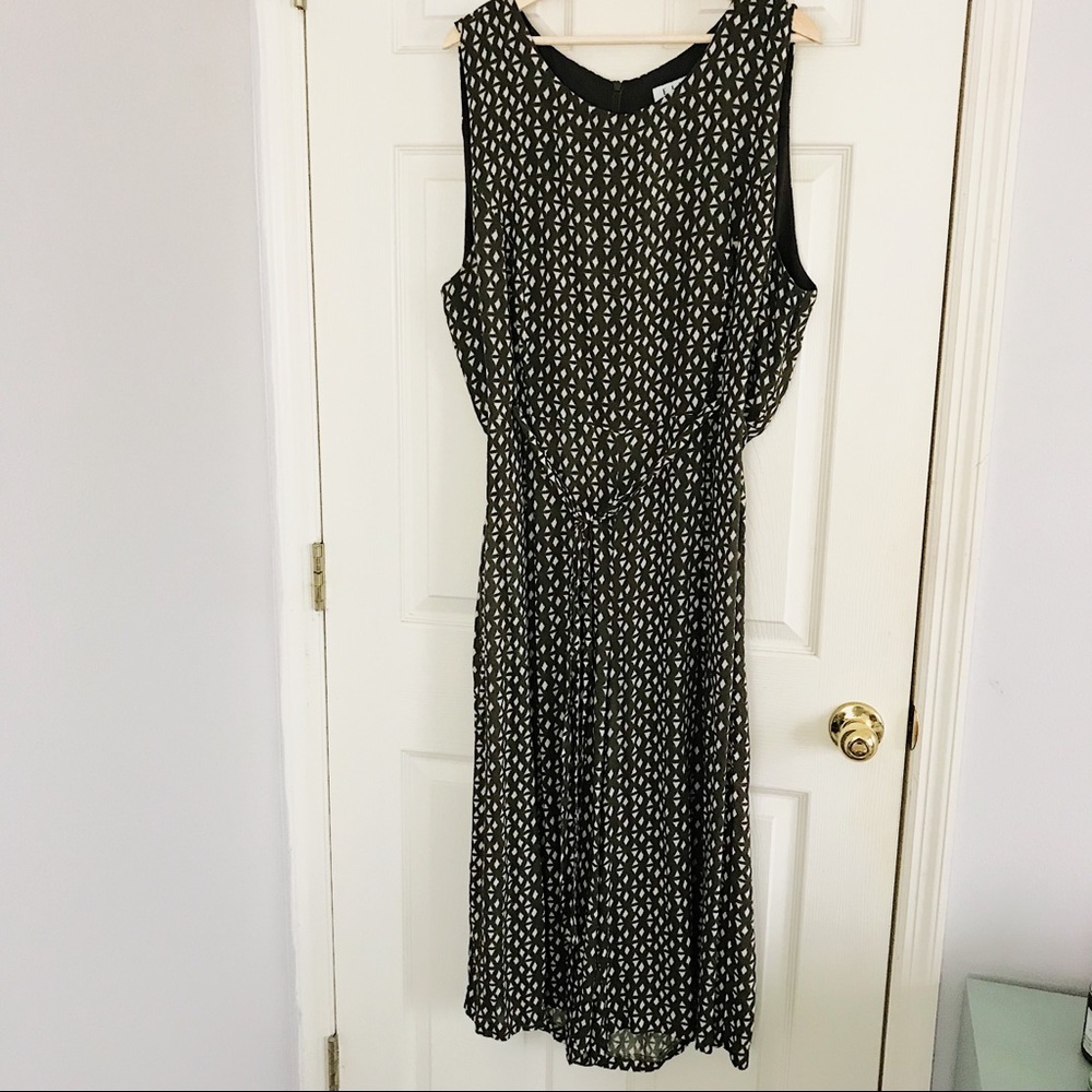 ELVI Triangle Print Culotte Jumpsuit